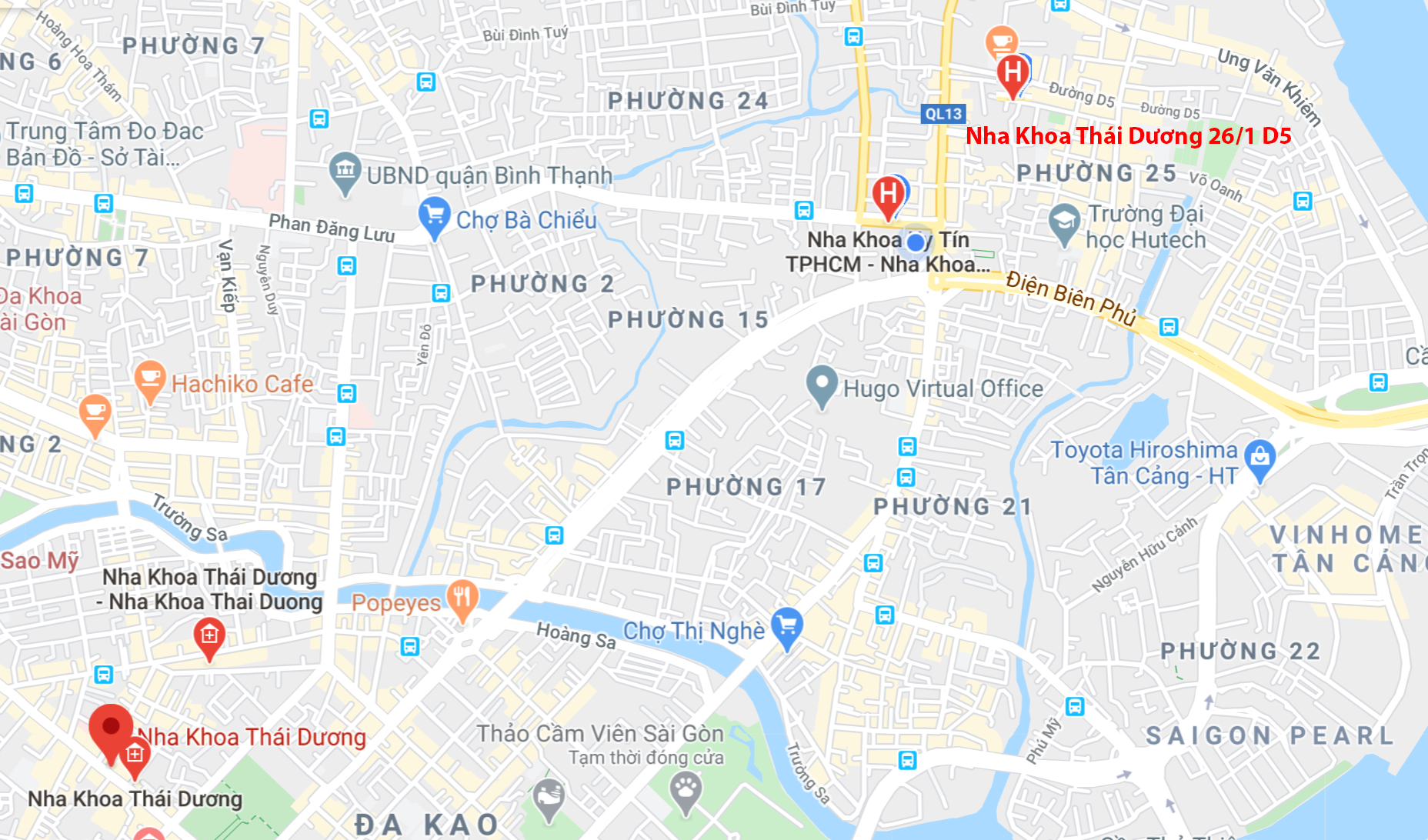 Bản Đồ Nha Khoa Thái Dương